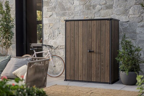 Dulap depozitare gradina, Keter, Signature, 1400 L, Nuc