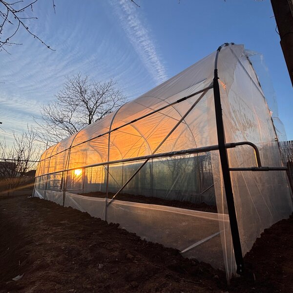 Solar de gradina semiprofesional 3 x 8 x 2,6, Alb