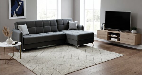 Coltar extensibil EMILIA, lada depozitare, mecanism click-clack, Puma Barcelona 97 Grey