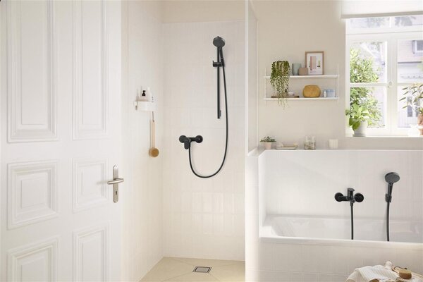 Hansgrohe Rebris S baterie de duș perete negru 72640670