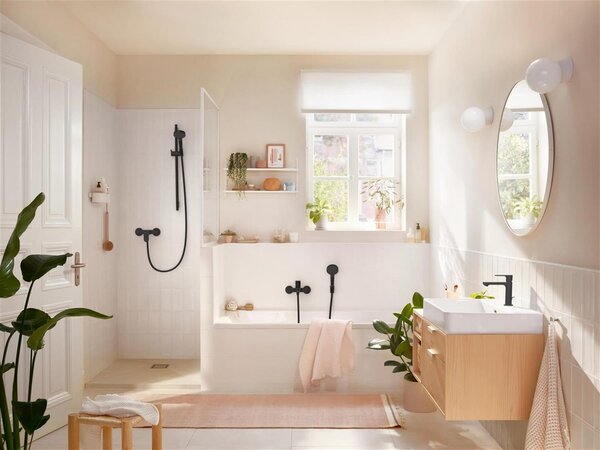 Hansgrohe Rebris S baterie de duș perete negru 72640670