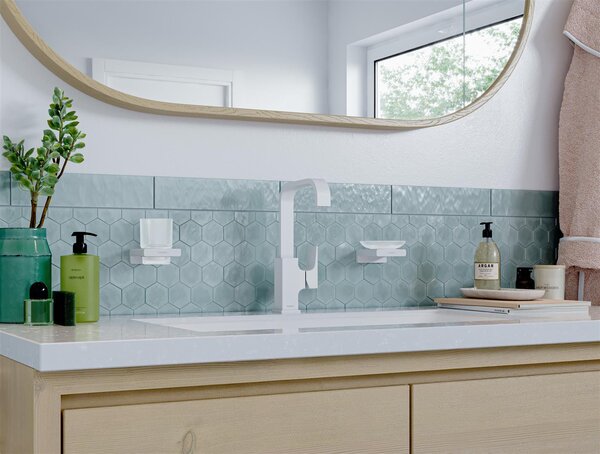 Hansgrohe Metropol baterie lavoar stativ alb 32511700