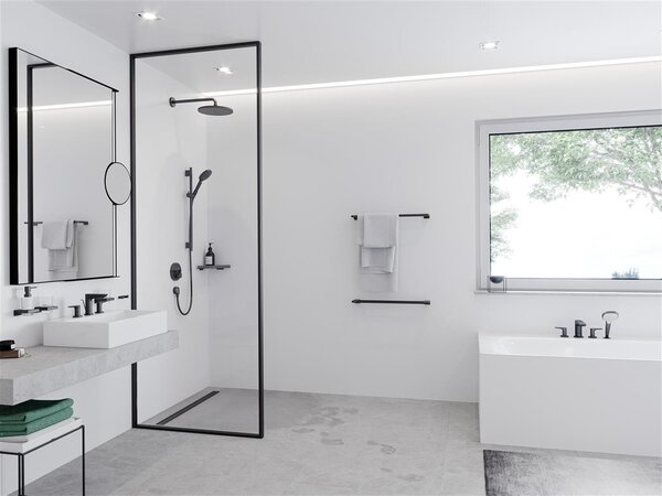 Hansgrohe Talis E baterie lavoar stativ negru 71733670