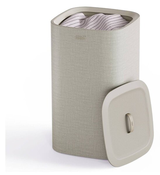 Coș de rufe bej din material textil 60 l Tota One – Joseph Joseph