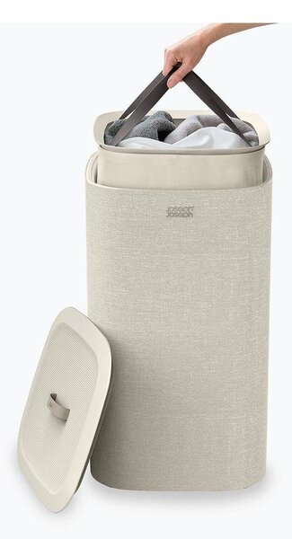 Coș de rufe bej din material textil 60 l Tota One – Joseph Joseph