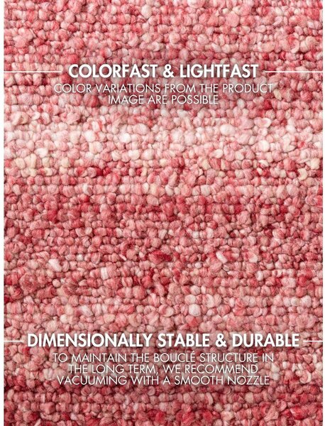 Covor roz închis țesut manual din material bouclé 120x170 cm Notting Hill Portobello – Ted Baker