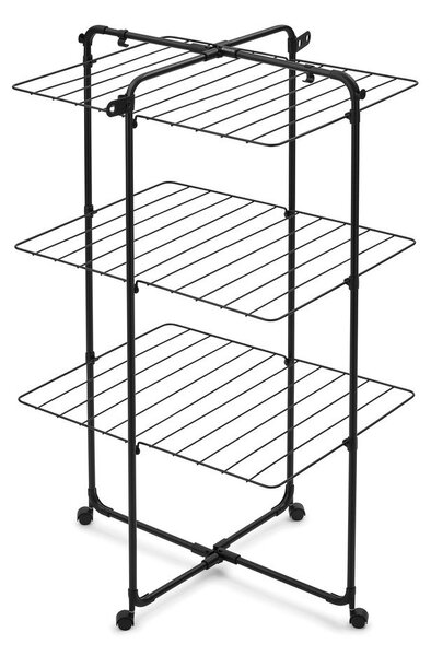 Uscător de rufe negru mat 23 m HangOn Tower – Brabantia
