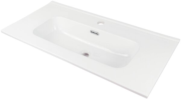 Deante Tubo lavoar 80x38.5 cm dreptunghiular mobilier-încastrat alb CTU_6U8M