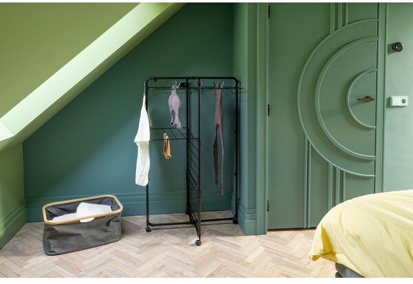Uscător de rufe negru mat 23 m HangOn Tower – Brabantia