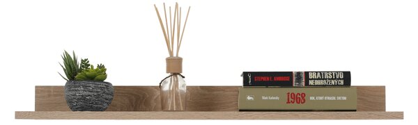 KONDELA Perete living, stejar sonoma / alb, KEVIN