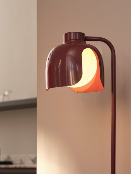 Osram - Lampă de podea DECOR COROLLE 1xE27/15W/230V roșie