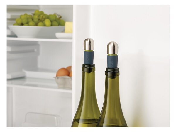 Set 2 dopuri pentru sticle de vin Joseph Joseph BarWise, negru