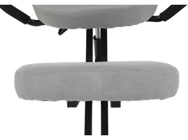 KONDELA Scaun de îngenunchiere ergonomic, gri-maro Taupe / negru, RUFUS