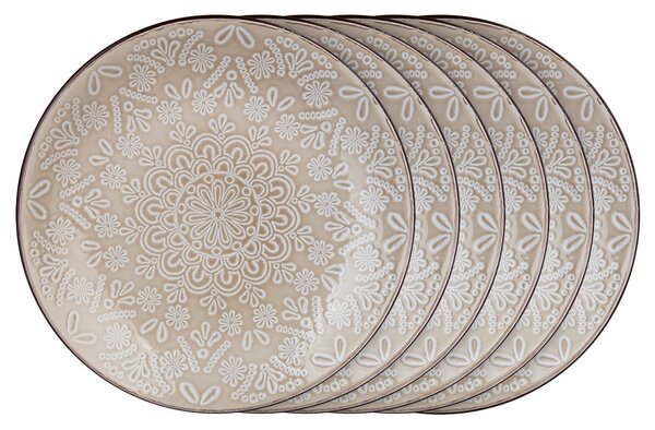 Set de farfurii pentru desert Banquet Shape 21,3 cm, 6 buc