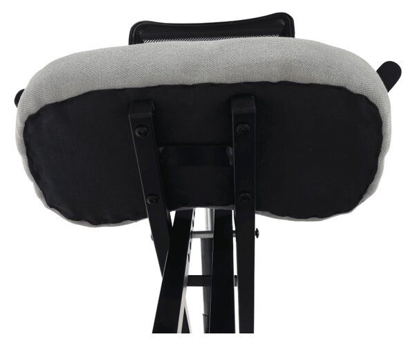 KONDELA Scaun de îngenunchiere ergonomic, gri-maro Taupe / negru, RUFUS