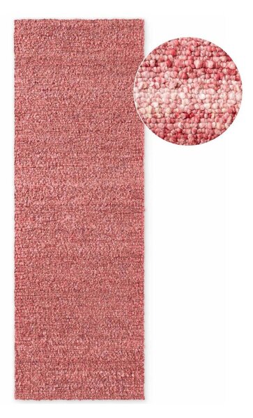 Covor tip traversă roz închis țesut manual din material bouclé 80x200 cm Notting Hill Portobello – Ted Baker
