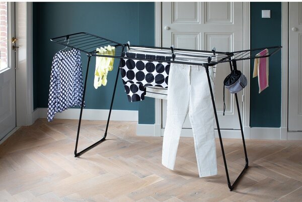 Uscător de rufe negru mat 22 m HangOn Too – Brabantia