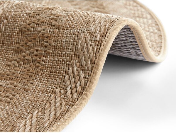 Covor adecvat interior/exterior NORTHRUGS Almendro, Ø 160 cm, bej