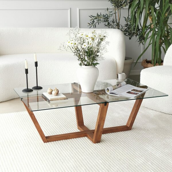Măsuţă de cafea, Hanah Home, Culoare: Nuc