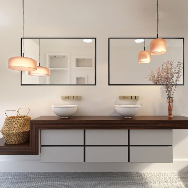 Baltica Design Tiny Border Straight oglindă 60x90 cm dreptunghiular negru 5904107904849