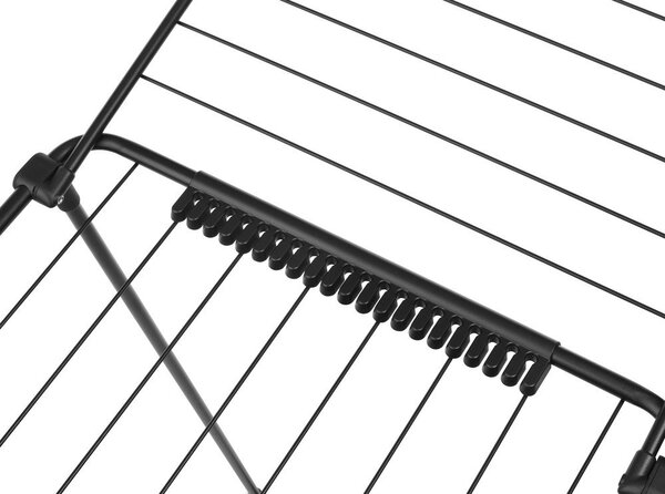 Uscător de rufe negru mat 18 m HangOn Too – Brabantia