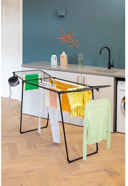 Uscător de rufe negru mat 18 m HangOn Too – Brabantia