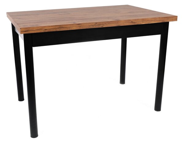 Masă sufragerie extensibilă (pentru 4-6 persoane) Pollo (Nuc + Negru). 1072958