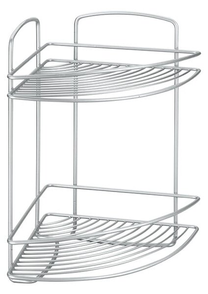 Raft dublu de colț pentru baie Metaltex Onda Corner