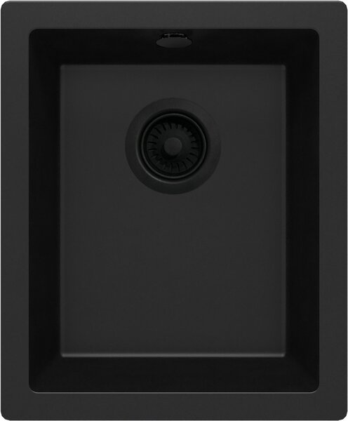 Deante Corda chiuvetă din granit 46x38 cm negru ZQA_N10B