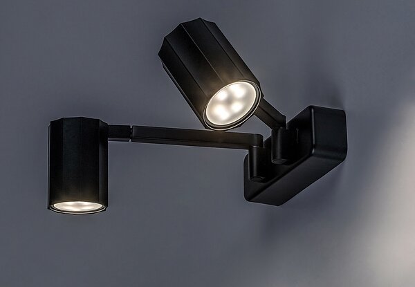 Rabalux Karter lampă de perete 2x5 W negru 73028