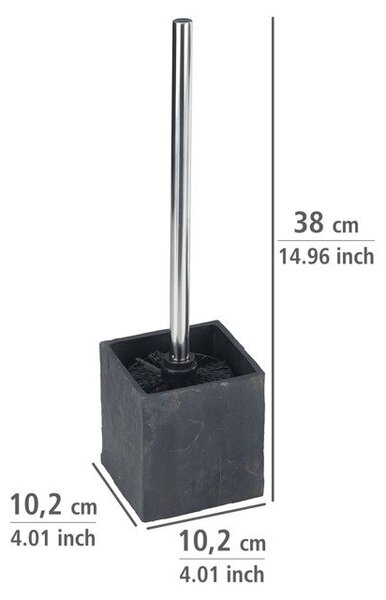 Wenko Slate Rock perie de toaletă stativ gri 17923100
