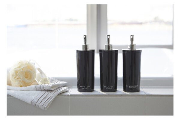 Dozator de săpun lichid negru din plastic 500 ml Round – YAMAZAKI