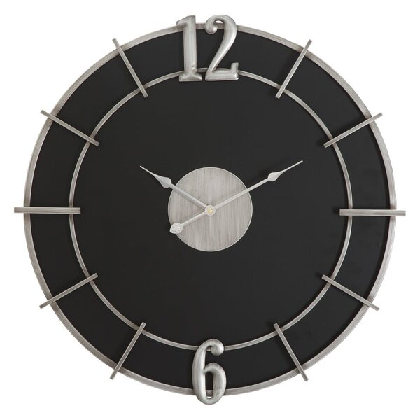 Ceas de perete Mauro Ferretti Glam, ø 60 cm, negru