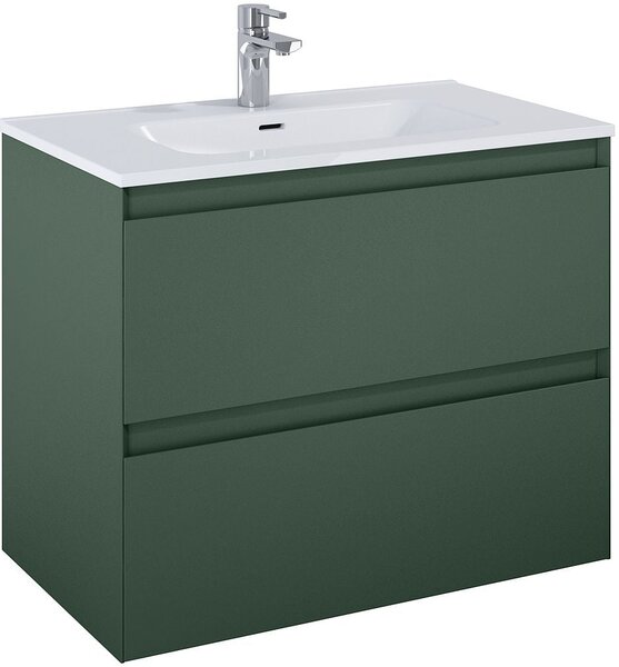 Elita Split dulap 80x45.8x63.5 cm sub chiuveta pe perete verde RE010800057010