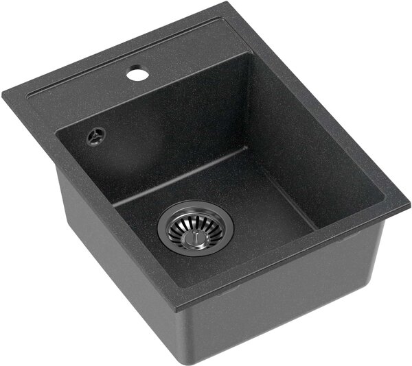 Quadron Johnny chiuveta graniteq 50x39 cm negru HCQJ3950CZK