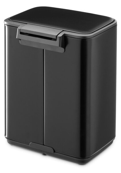 Coș de gunoi negru mat cu pedală din oțel 4 l Bo – Brabantia
