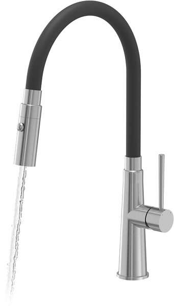 Quadron Gina baterie bucătărie pe picior oţel inoxidabil-negru 3922505_BSBL