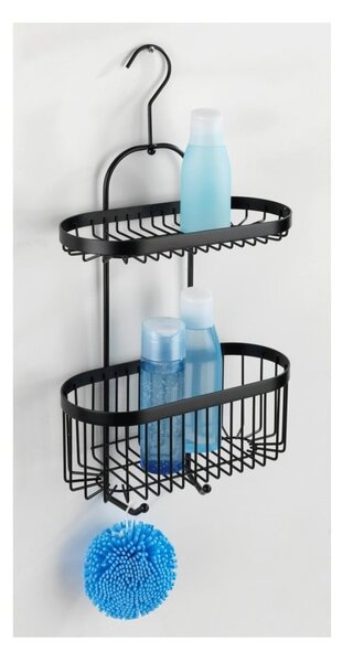 Coș suspendat Wenko Classic Plus 2 Tier Caddy, negru