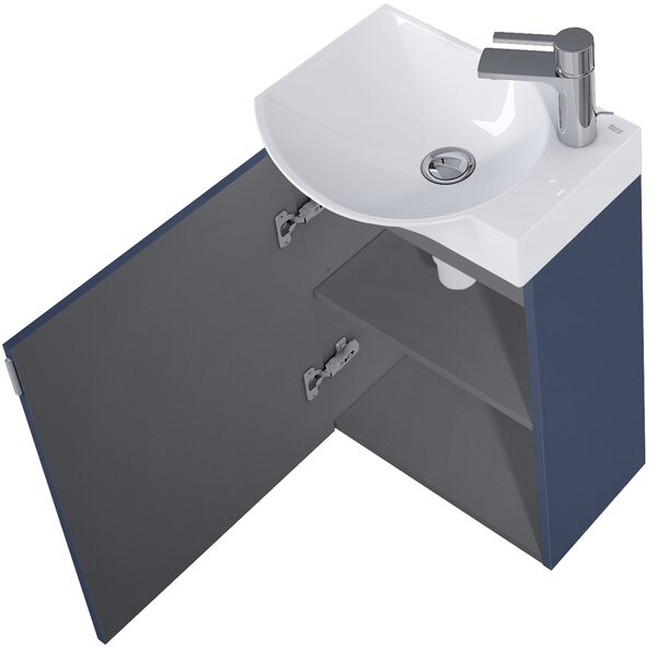 Roca Ravell lavoar cu dulap 45.2 cm albastru A852448538