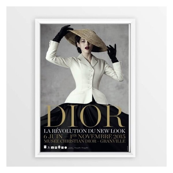 Tablou cu ramă Piacenza Art Dior With Hat, 23 x 33 cm
