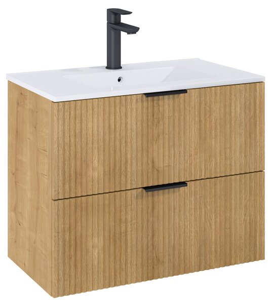 Roca Reef dulap 80x45x63.5 cm sub chiuveta pe perete stejar A857955464