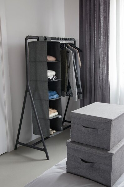 Cutie de depozitare gri din material textil cu capac 40x30x22 cm Soft Storage – Bigso