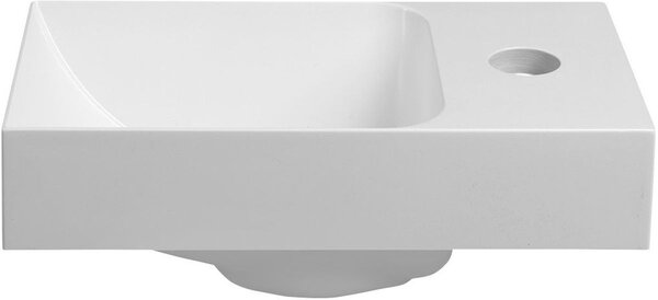 Sapho Small lavoar 30.8x17 cm dreptunghiular clasică-mobilier alb luciu PK305