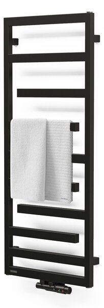 Oltens Flamma calorifer de baie decorativ 121x50 cm negru mat 55015300