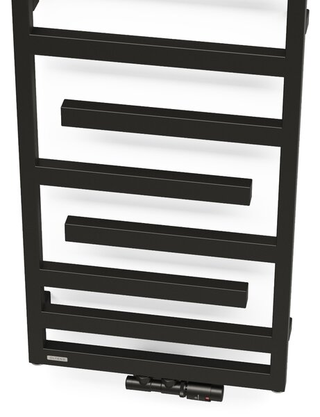 Oltens Flamma calorifer de baie decorativ 88x50 cm negru mat 55014300
