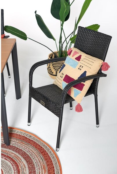 Scaun de grădină din ratan artificial negru Paris - Bonami Essentials