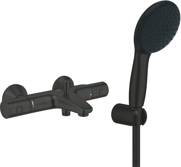 Set baterie cadă-duș Grohe Precision 345982430, set de duș Grohe Vitalio Start 279502431