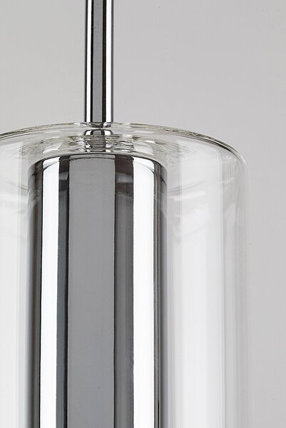Rabalux Esta lampă suspendată 1x40 W crom-transparent 72048