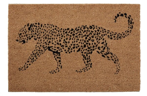 Covoraș din fibre naturale de cocos Premier Housewares Leopard, 40 x 60 cm
