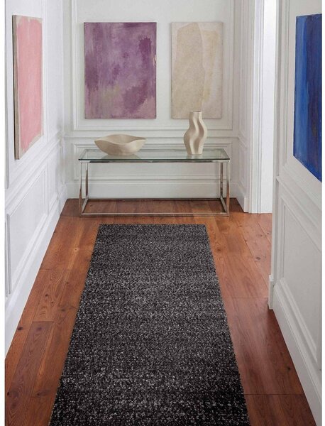 Covor tip traversă gri închis țesut manual din material bouclé 80x200 cm Notting Hill Portobello – Ted Baker